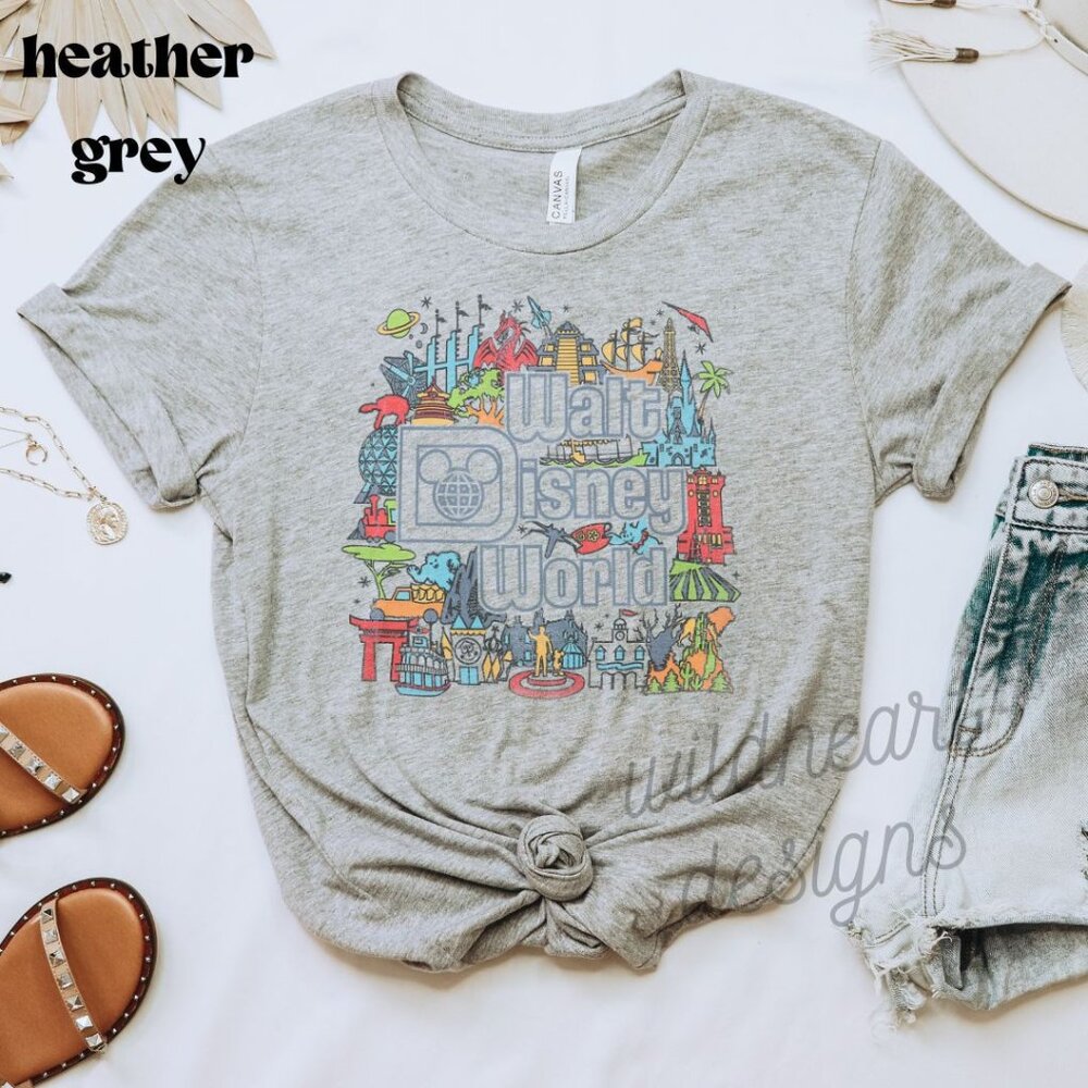 Walt Disney Shirt, Disney Inspired Shirt, Vacation Shirt - Heather Grey